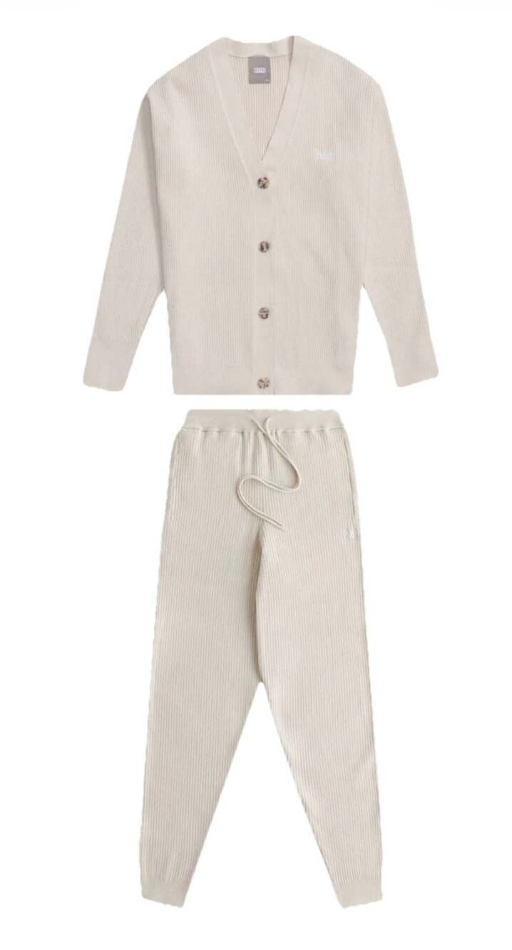 Kith Women's Ribbed Knit Cardigan and Jogger Set Size XS